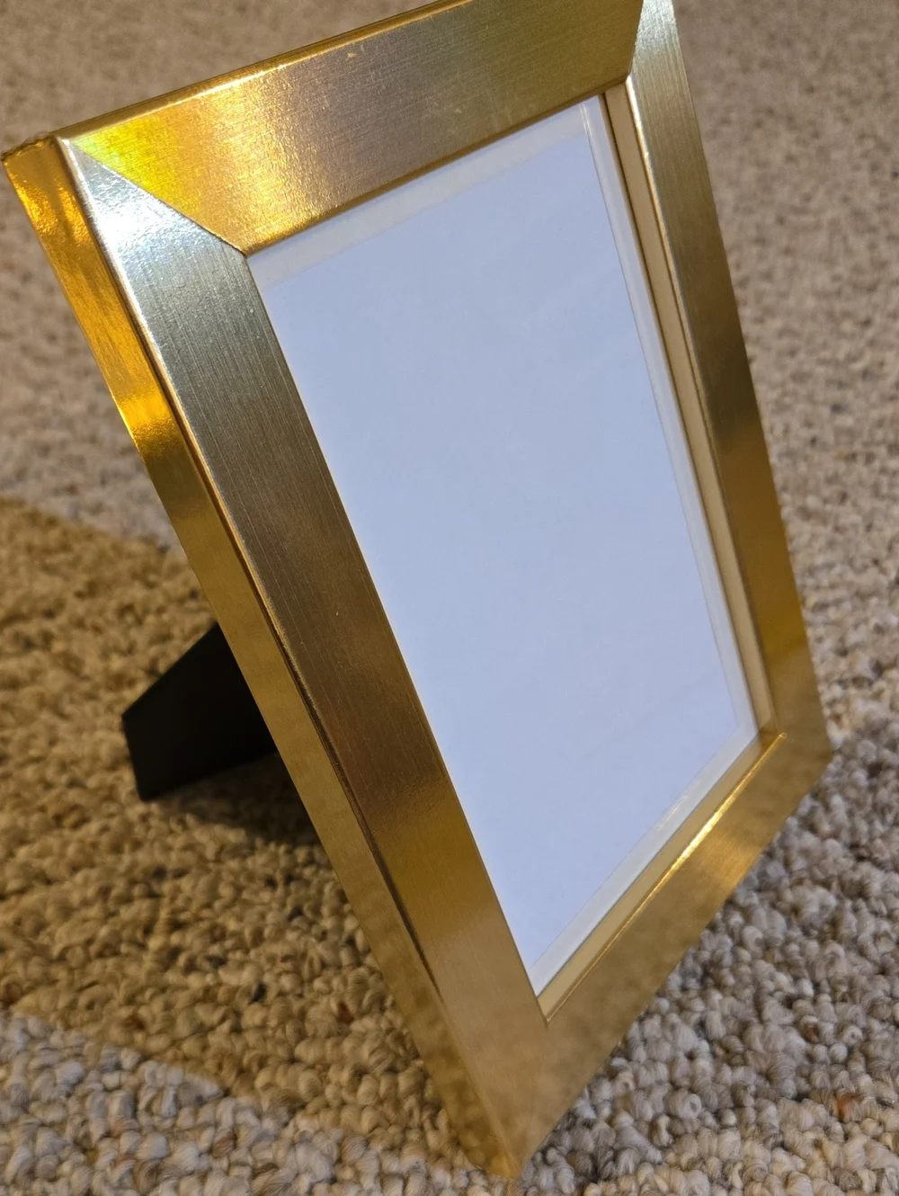 Brushed Brass Look Wood Frame - 4.5